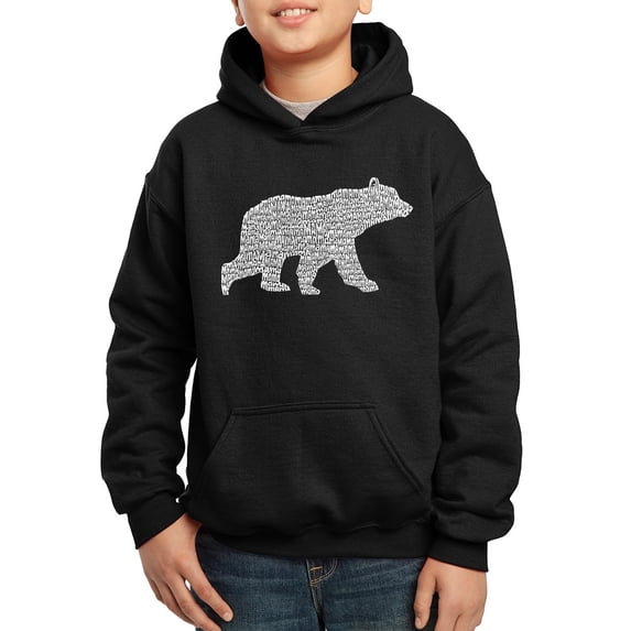 Boy's Word Art Hooded Sweatshirt - Mama Bear