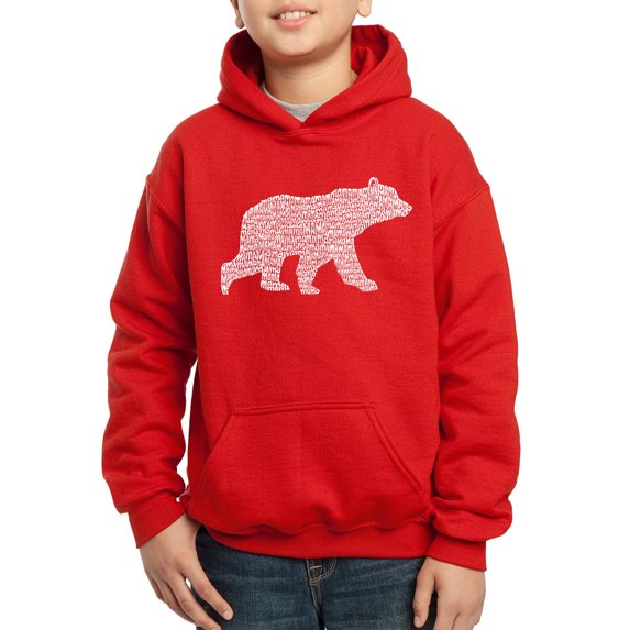Boy's Word Art Hooded Sweatshirt - Mama Bear