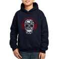 thumbnail image 1 of Boy's Word Art Hooded Sweatshirt - Music Notes Skull, 1 of 2