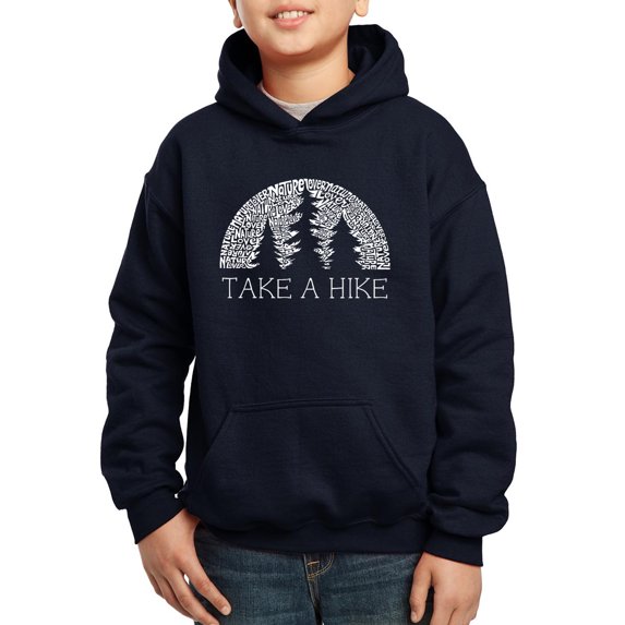 Boy's Word Art Hooded Sweatshirt - Nature Lover