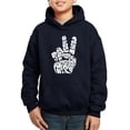 thumbnail image 1 of Boy's Word Art Hooded Sweatshirt - Peace Out, 1 of 2