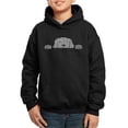 thumbnail image 1 of Boy's Word Art Hooded Sweatshirt - Peeking Dog, 1 of 2