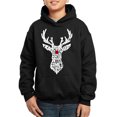 thumbnail image 1 of Boy's Word Art Hooded Sweatshirt - Santa's Reindeer, 1 of 2