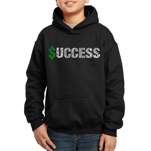 Boy's Word Art Hooded Sweatshirt - Success