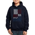 thumbnail image 1 of Boy's Word Art Hooded Sweatshirt - Support our Troops, 1 of 2
