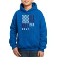 thumbnail image 1 of Boy's Word Art Hooded Sweatshirt - Support our Troops, 1 of 2