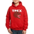 thumbnail image 1 of Boy's Word Art Hooded Sweatshirt - T-Rex Head, 1 of 2