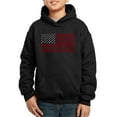 thumbnail image 1 of Boy's Word Art Hooded Sweatshirt - USA Flag, 1 of 2