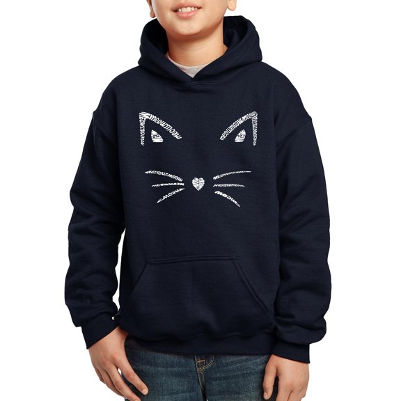 Boy's Word Art Hooded Sweatshirt - Whiskers