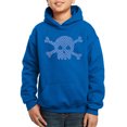 thumbnail image 1 of Boy's Word Art Hooded Sweatshirt - XOXO Skull, 1 of 2