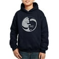 thumbnail image 1 of Boy's Word Art Hooded Sweatshirt - Yin Yang Cat, 1 of 2