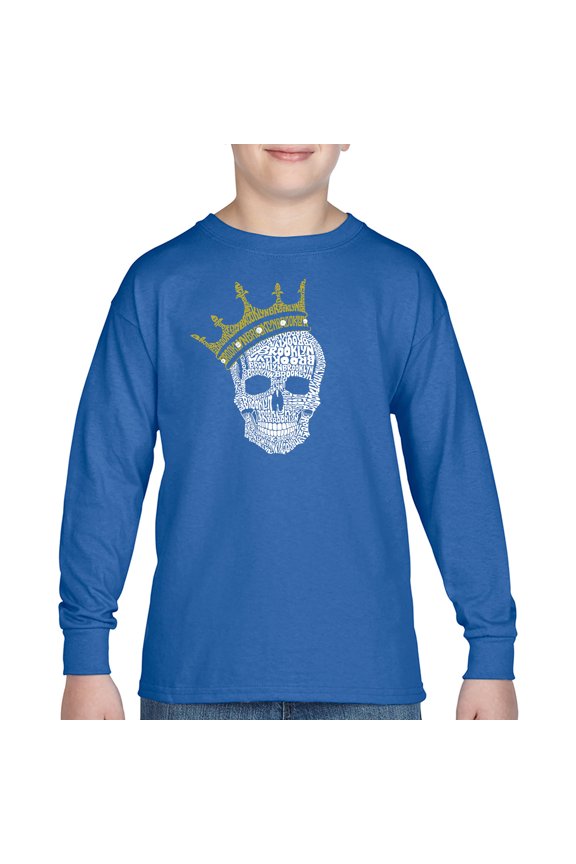 Boy's Word Art Long Sleeve - Brooklyn Crown