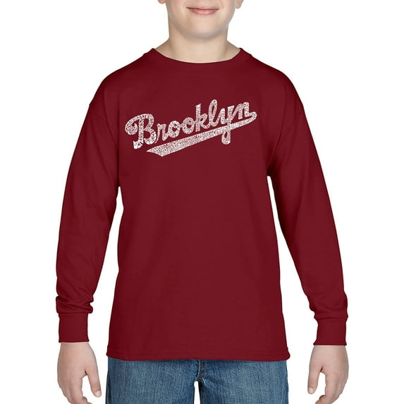 Boy's Word Art Long Sleeve - Brooklyn Neighborhoods