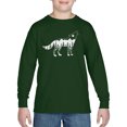 thumbnail image 1 of Boy's Word Art Long Sleeve - Howling Wolf, 1 of 2