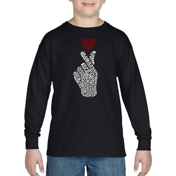 Boy's Word Art Long Sleeve - K-Pop