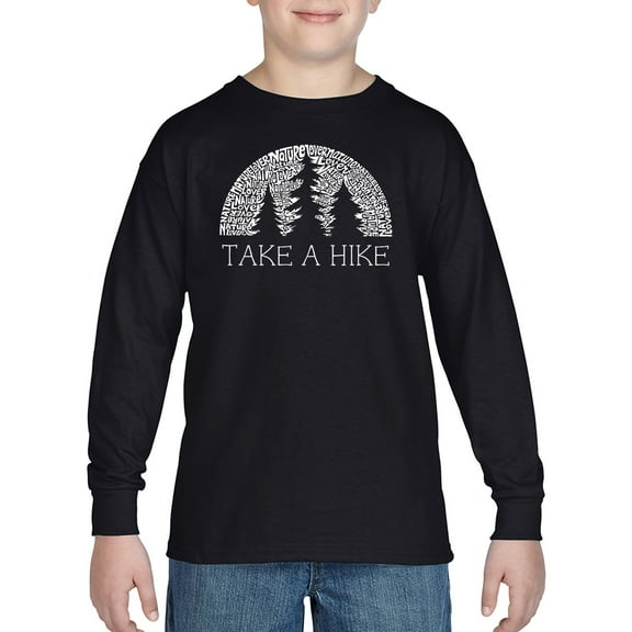 Boy's Word Art Long Sleeve - Nature Lover