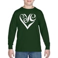 thumbnail image 1 of Boy's Word Art Long Sleeve - Script Love Heart, 1 of 2