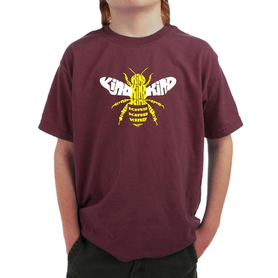 Boy's Word Art T-shirt - Bee Kind