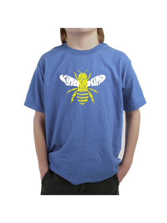 Boy's Word Art T-shirt - Bee Kind