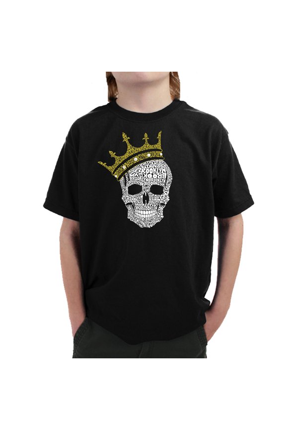 Boy's Word Art T-shirt - Brooklyn Crown