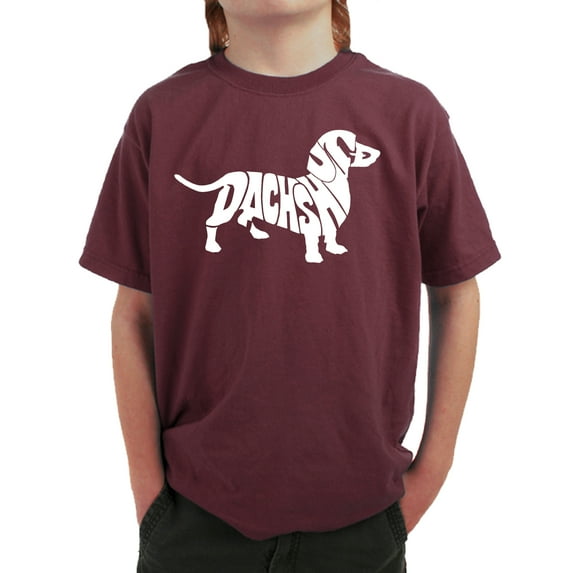 Boy's Word Art T-shirt - Dachshund