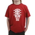 thumbnail image 1 of Boy's Word Art T-shirt - Guitar Head Music Genres, 1 of 2