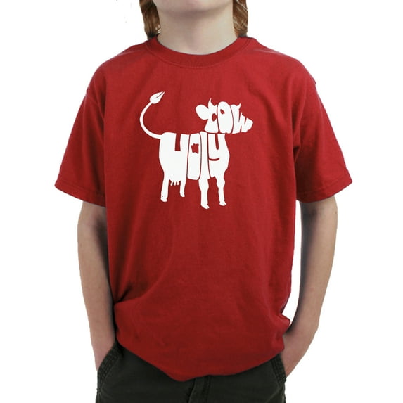 Boy's Word Art T-shirt - Holy Cow