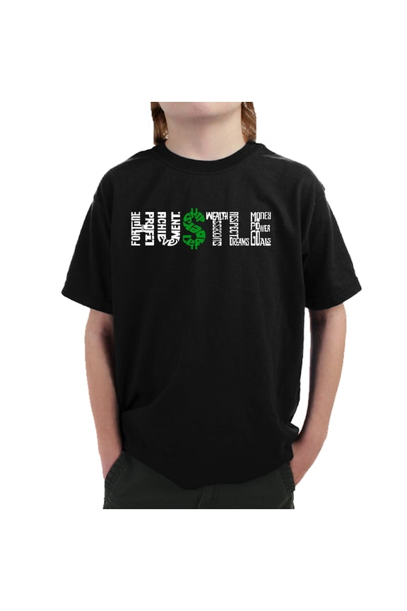 Boy's Word Art T-shirt - Hustle