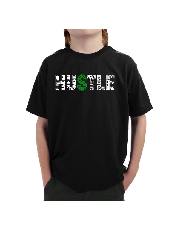 Boy's Word Art T-shirt - Hustle