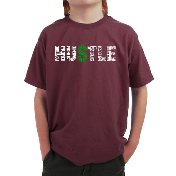 Boy's Word Art T-shirt - Hustle