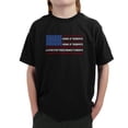 thumbnail image 1 of Boy's Word Art T-shirt - Land of the Free American Flag, 1 of 2