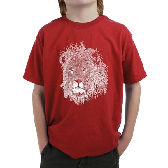 Boy's Word Art T-shirt - Lion