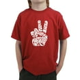 thumbnail image 1 of Boy's Word Art T-shirt - Peace Out, 1 of 2