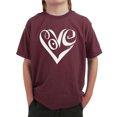 thumbnail image 1 of Boy's Word Art T-shirt - Script Love Heart, 1 of 2