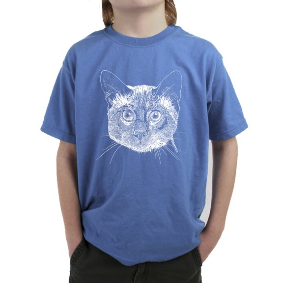 Boy's Word Art T-shirt - Siamese Cat