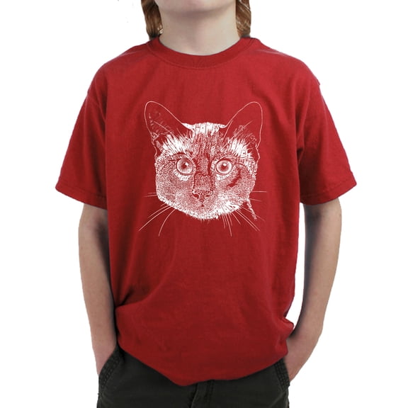 Boy's Word Art T-shirt - Siamese Cat