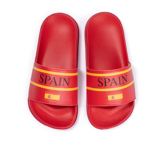 Kids Soccer Fan Slide Sandals – USA, Mexico, Argentina, Brazil, & Spain