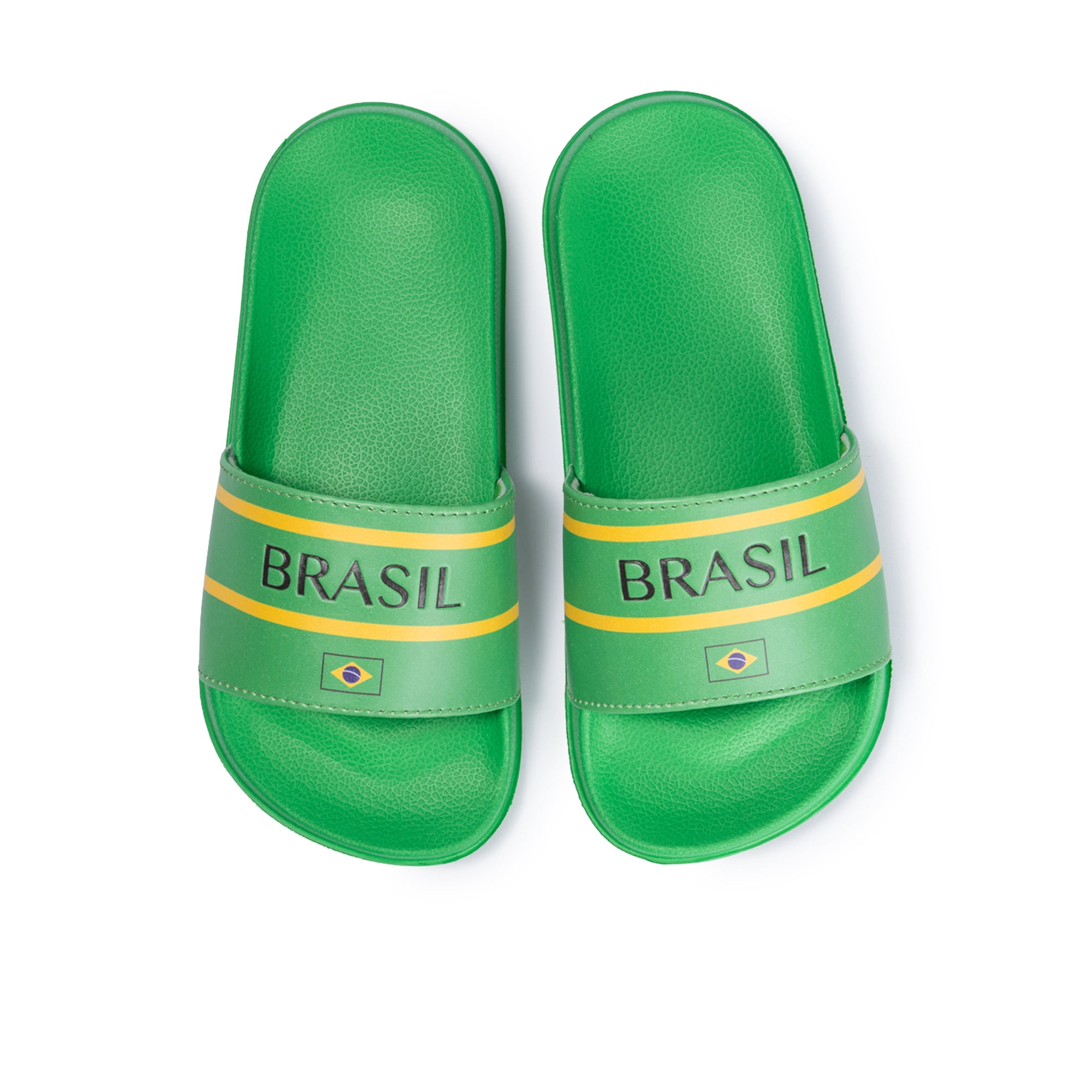 Kids Soccer Fan Slide Sandals – USA, Mexico, Argentina, Brazil, & Spain