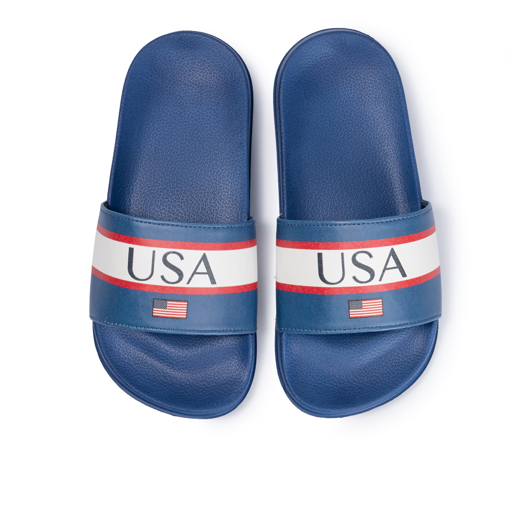 Kids Soccer Fan Slide Sandals – USA, Mexico, Argentina, Brazil, & Spain