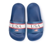 Kids Soccer Fan Slide Sandals – USA, Mexico, Argentina, Brazil, & Spain