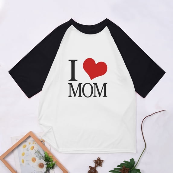 Boy's and Girl's 3/4 Sleeve Baseball Shirts Loose Fit Raglan Tshirt Summer Casual Round Neck Shirt Kids Colorblock Graphic Tee