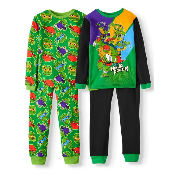Boy's ninja turtles two piece cotton pajama set (little boy & big boy)