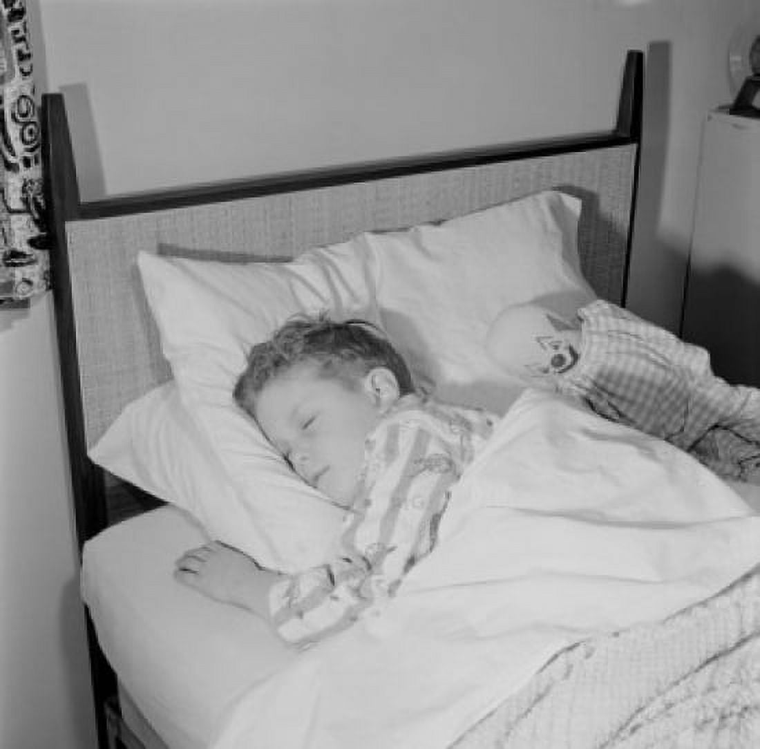 Boy sleeping Canvas Art - (24 x 36)