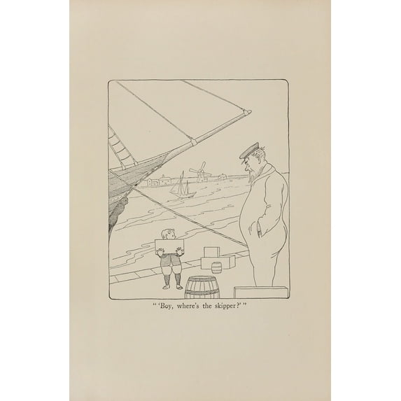 ‘Boy, where’s the skipper’ (1922) Poster Print by Hugh Lofting (24 x 36)