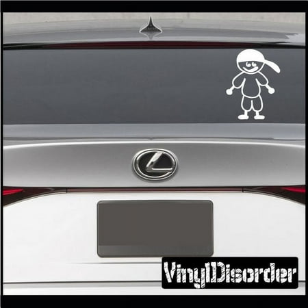 Boy with Tilted Hat Decal - 36 Inches