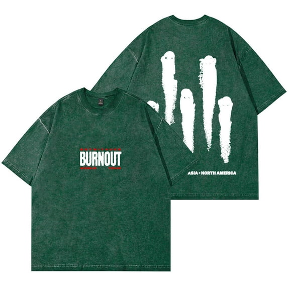 BoyWithUke Burnout Merch Wash T-Shirts Streetwear Tops Women Men Cotton Short Sleeve Tee