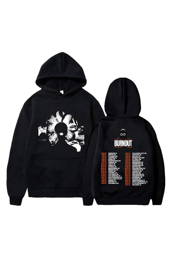 BoyWithUke Burnout Tour Hoodies Streetwear Pullovers Women Men Fashion Long Sleeve Sweatshirts