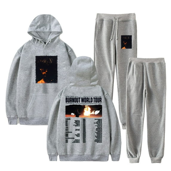BoyWithUke Burnout World Tour Hoodies Jogger Pants Set Cosplay Women Men Fashion Sweatshirts
