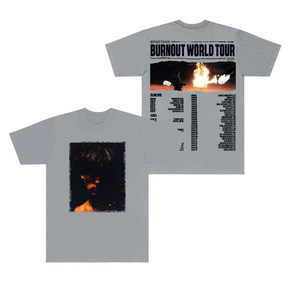 BoyWithUke Burnout World Tour T-Shirts Cosplay Women Men Fashion Crewneck Short Sleeve Tee Top