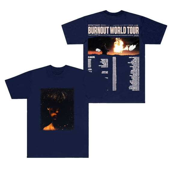 BoyWithUke Burnout World Tour T-Shirts Cosplay Women Men Fashion Crewneck Short Sleeve Tee Top